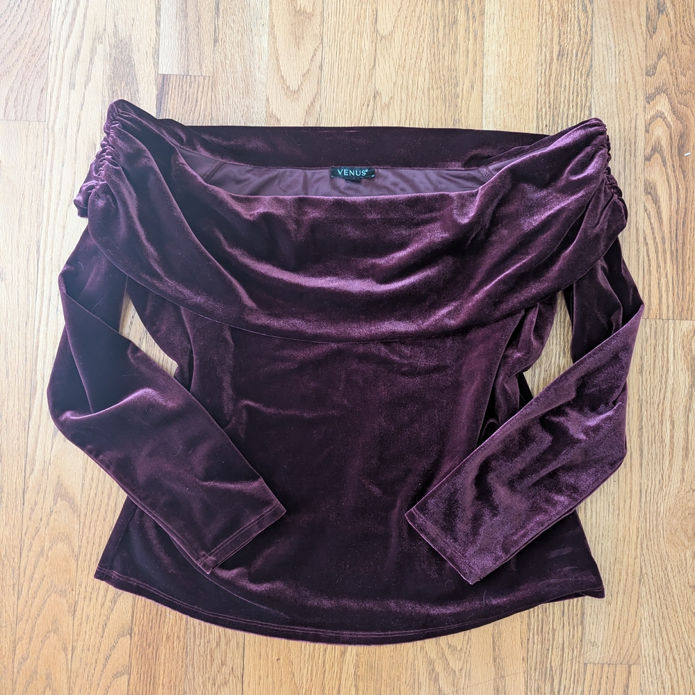 Venus Velvet Off-Shoulder Top